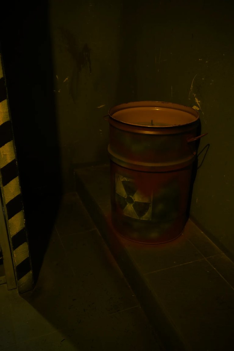 in dessen Mitte ein Herzartefakt entstanden ist.